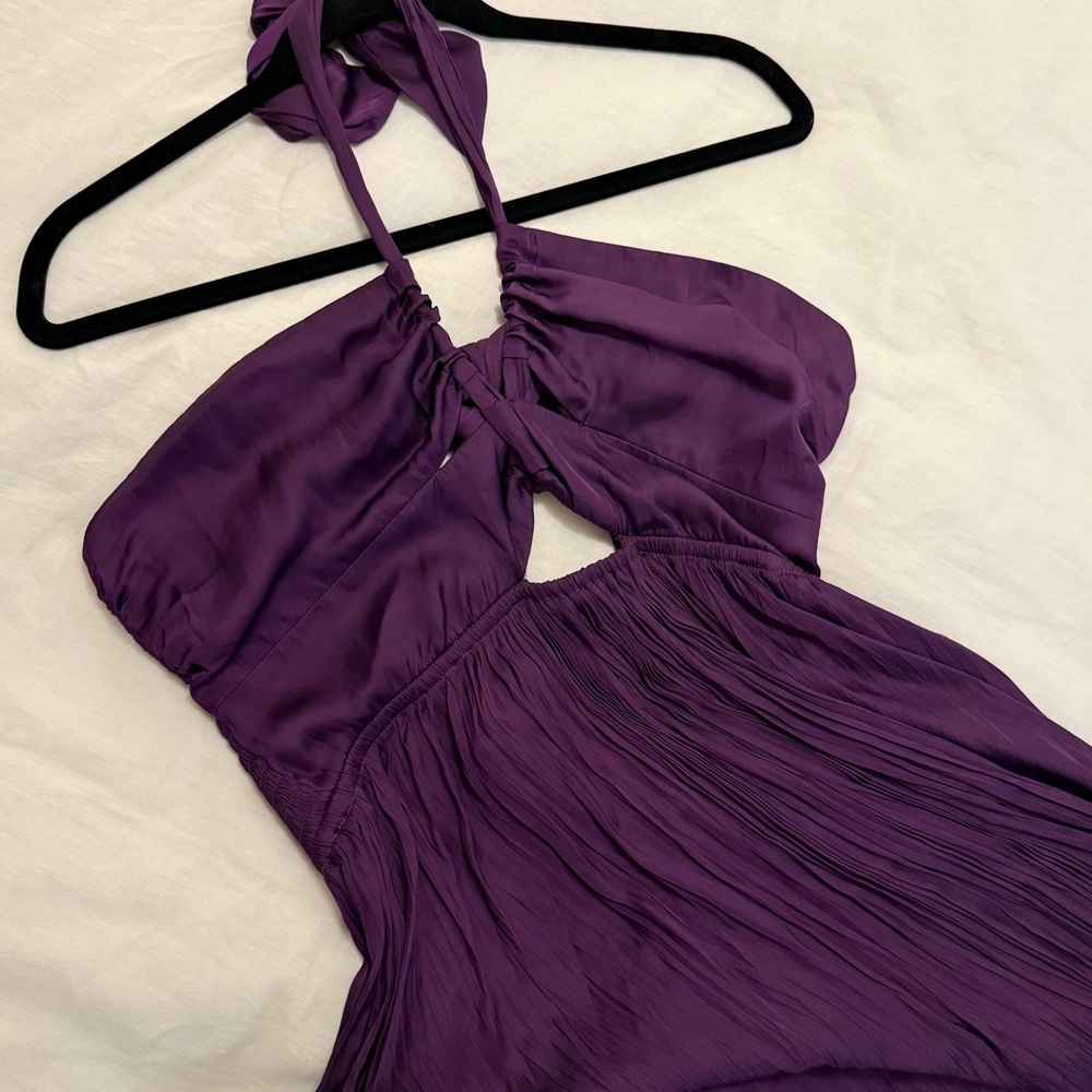 SESSUN Trancoso Cutout Detail Halter Strap Midi Dress
